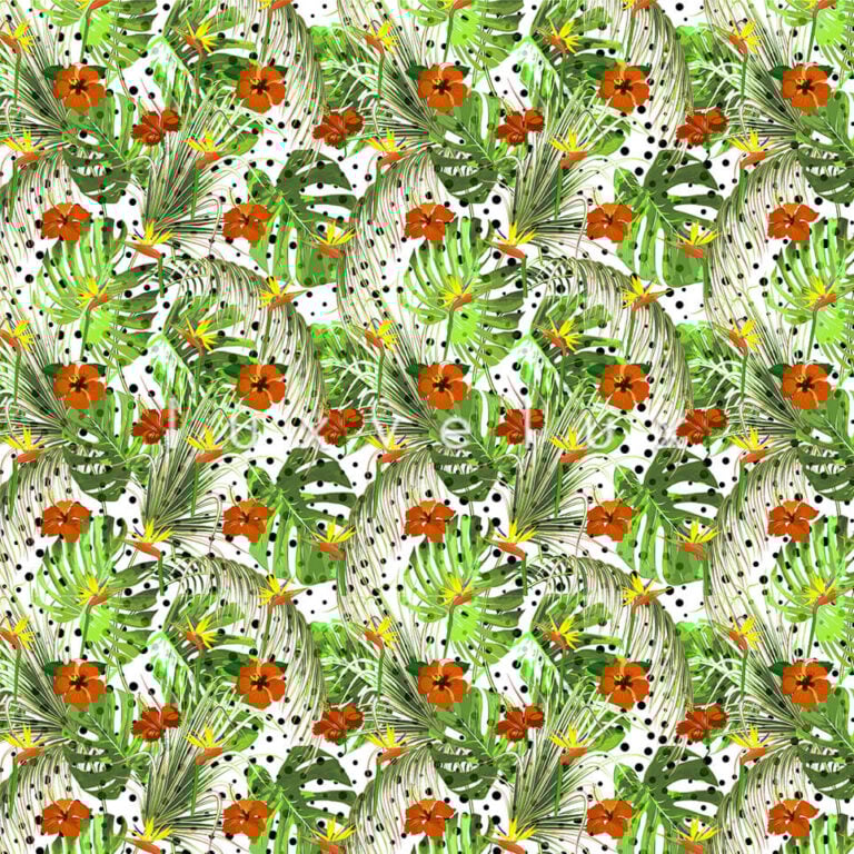 Large Leaf Brown Flowers Ground Points Jessica