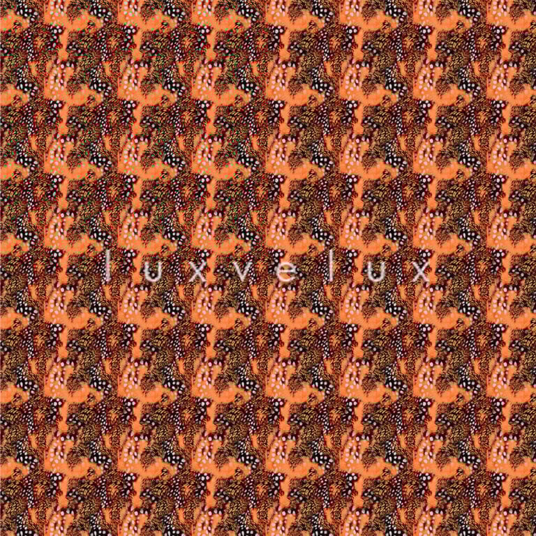 Punti Leopard Pattern Terra Arancio Elisa